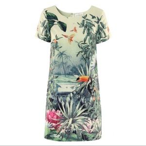 H&M Tropical Print Shift Dress